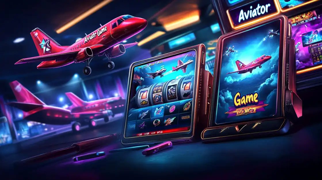 Play Aviator Anytime, Anywhere with BN880 The 'Aviator Game' is shown with a red plane flying out of a tablet, with the game's interface also visible on a smartphone, highlighting the multi-platform excitement at BN880.